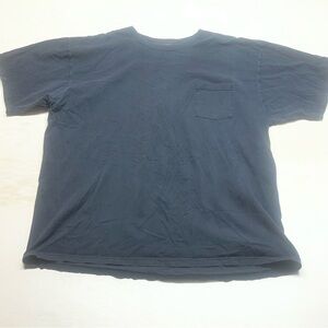 VTG Turner  Originals Pocket T Shirt Black 3XL 100% Cotton USA Distressed Boxy